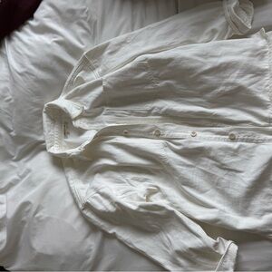 Madewell White Button-Up Shirt